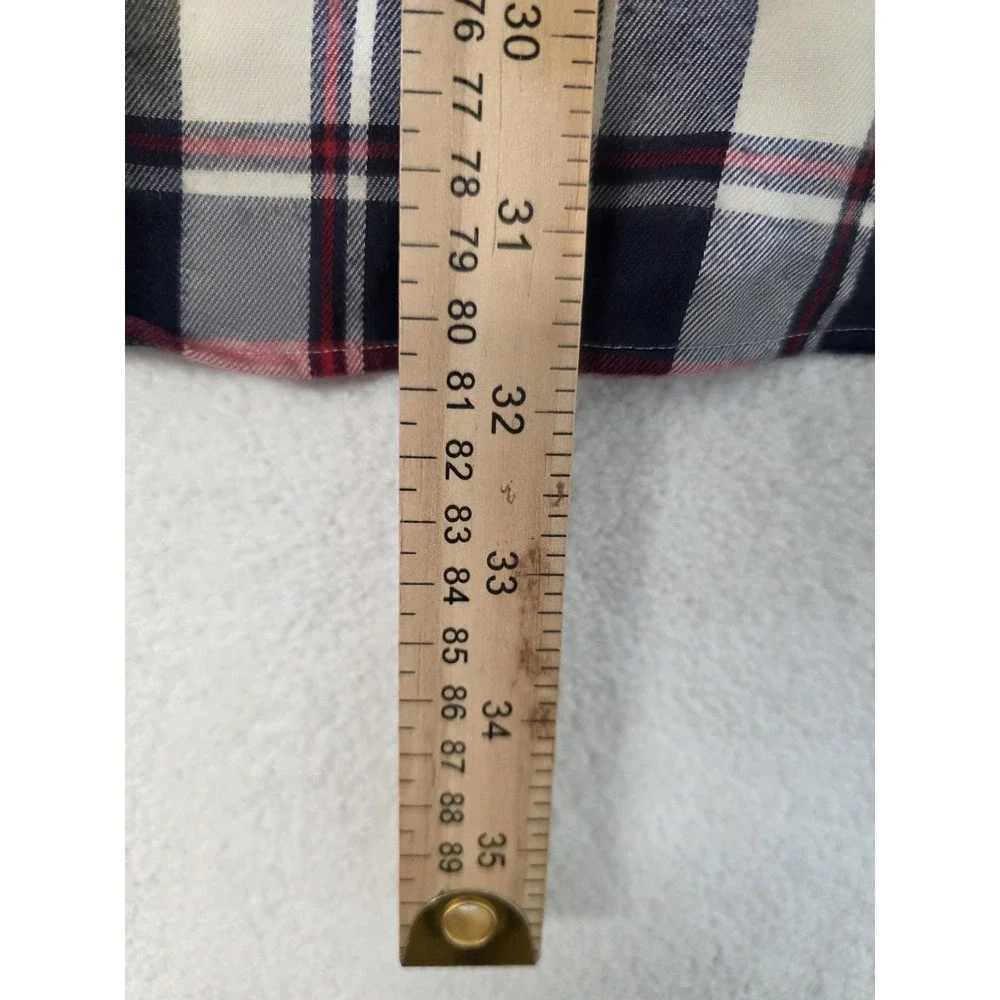Polo By Ralph Lauren Shirt Mens XL Blue Red Plaid Flannel Long Sleeve Button - Picture 7 of 8